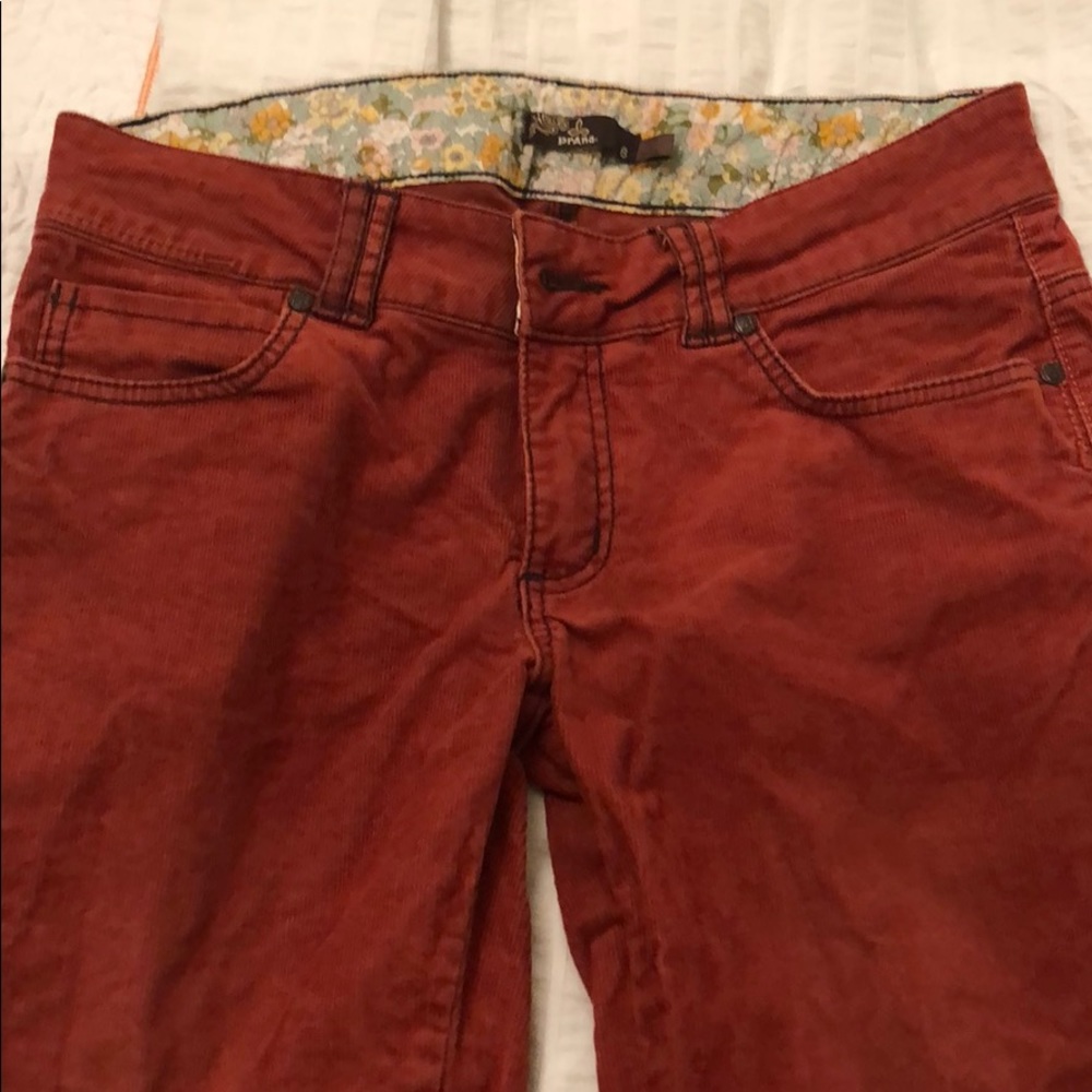 Prana size 6 straight leg corduroy pants
